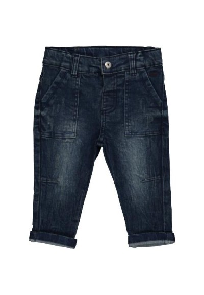 Pantalone denim stretch blu