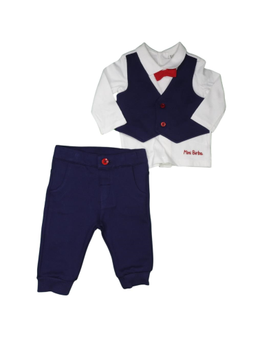 Completino natalizio bambino con papillon rosso  - Vendita online | GB