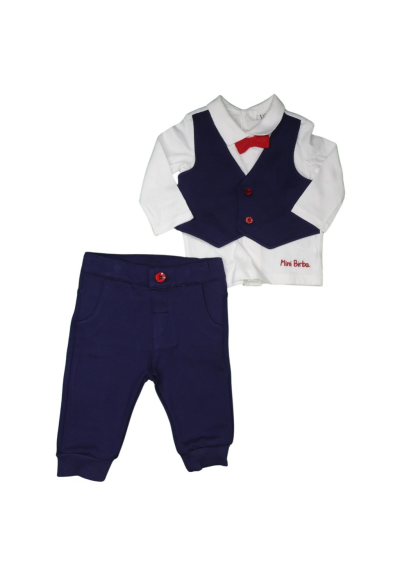 Completino natalizio bambino con papillon rosso  - Vendita online | GB