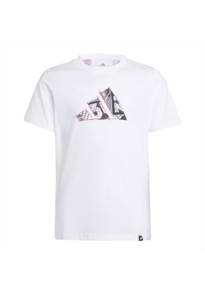 T-Shirt Adidas J C Photo Tee White Unisex Junior  - Vendita online | G