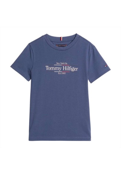 Tommy Hilfiger T-Shirt Ragazzo Blu "Est. 1985"  - Vendita online | GBM