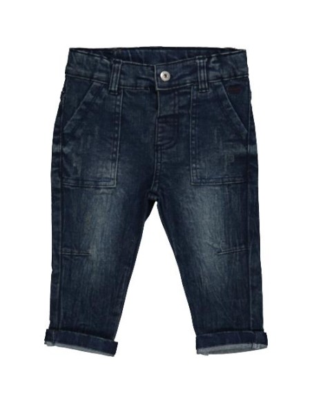 Pantalone denim stretch blu