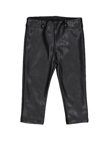 Pantaloni ecopelle nera.