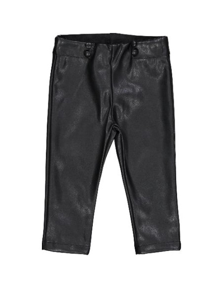 Pantaloni ecopelle nera.