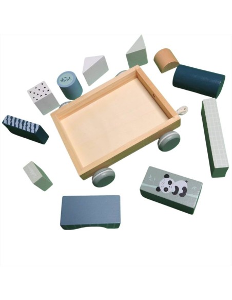 Carretto Creativo in Legno con Blocchi  - Vendita online | GBMsport.it