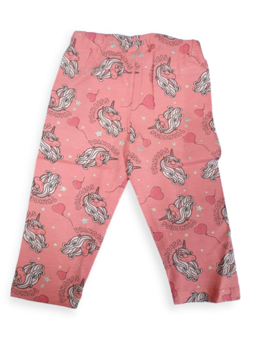 Leggings rosa con stampa unicorno. 2