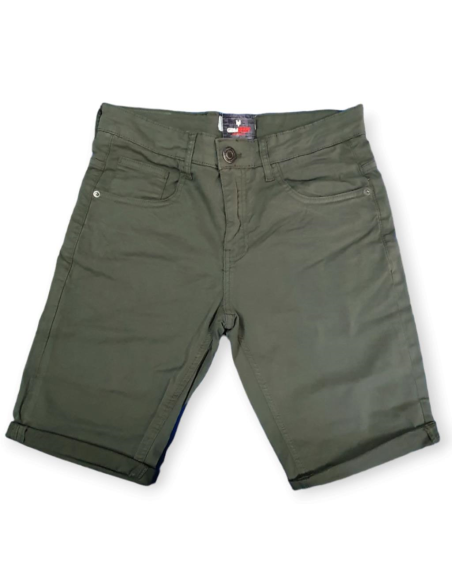 Bermuda uomo twill verde