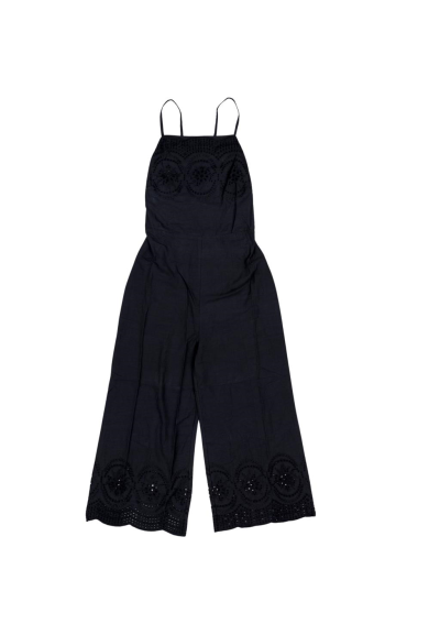 Tuta donna con pantalone a palazzo e fiocco dietro