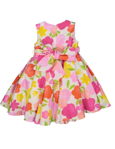 Vestito floreale con sottogonna in tulle 2