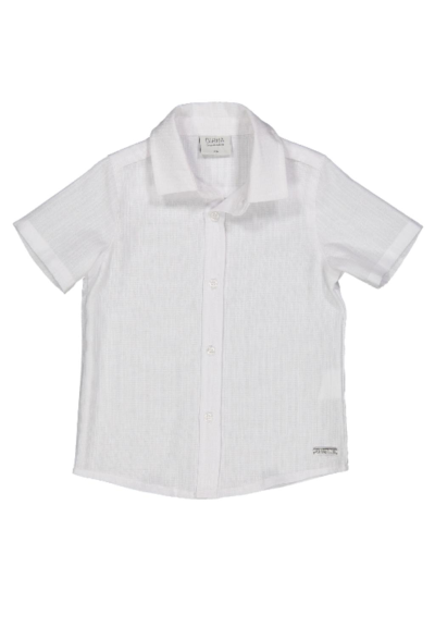 Camicia bianca  manica corta bambino