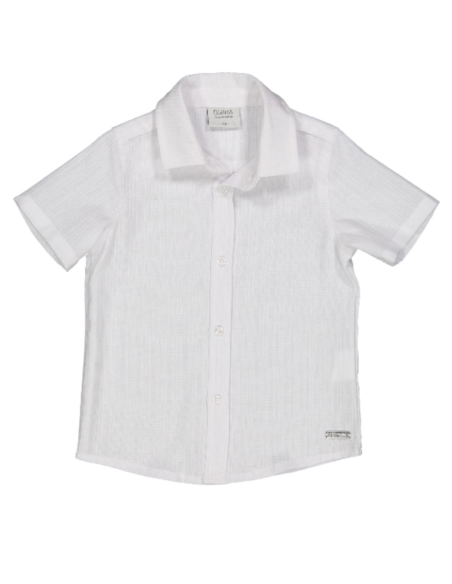 Camicia bianca  manica corta bambino