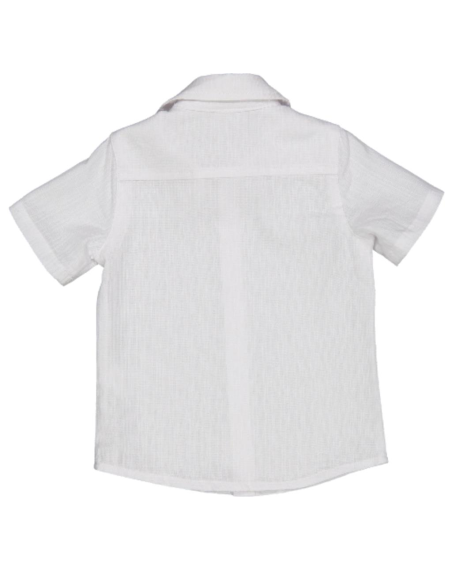 Camicia bianca  manica corta bambino