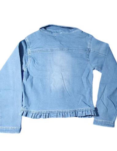 Giubbino in jeans morbido con volant 2