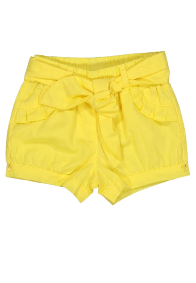 Pantaloncini gialli neonata