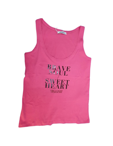 Canotta rosa donna brave soul