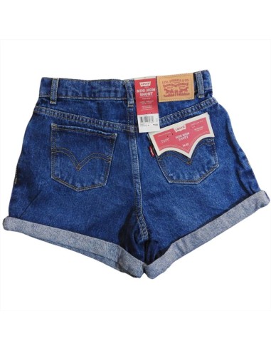 Shorts in Jeans Denim da Ragazza con Risvolto, 5 Tasche, Bottone e Cer 2