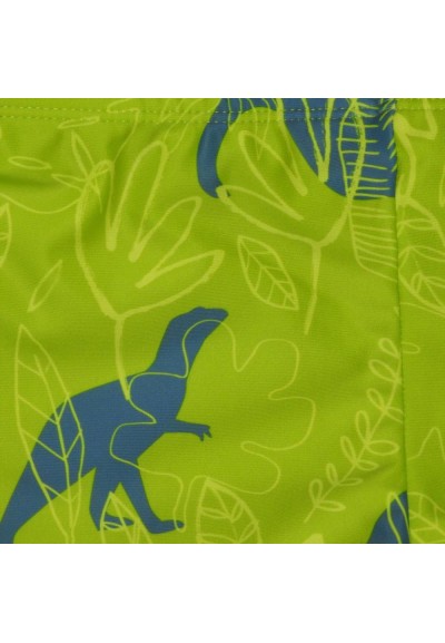 Set di Costumi da Bagno Bambino: Arancione con Dinosauro e Fluo con Di