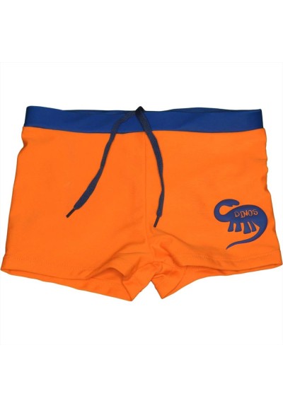 Set di Costumi da Bagno Bambino: Arancione con Dinosauro e Fluo con Di