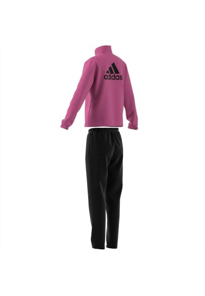 Tuta adidas ragazza fucsia-nero