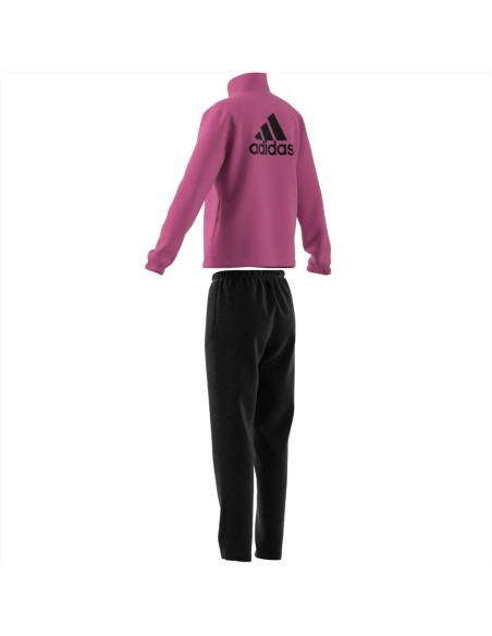 Tuta adidas ragazza fucsia-nero
