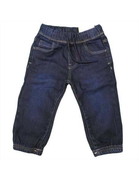 Jeans bambino con elastico e polsino