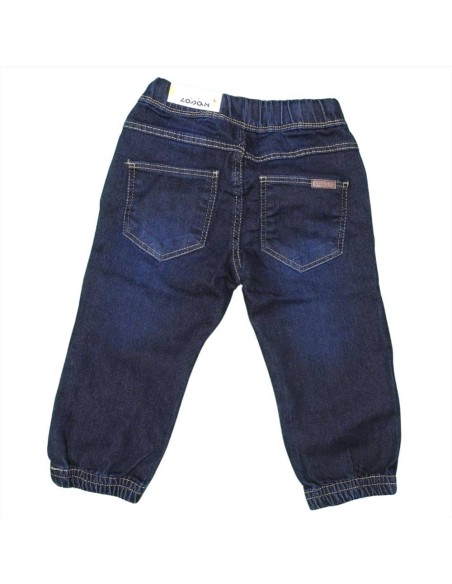 Jeans bambino con elastico e polsino