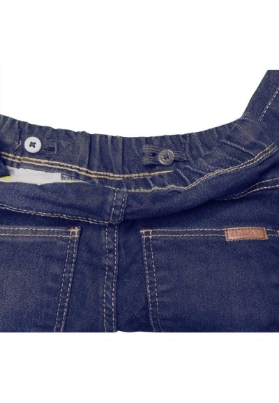 Jeans bambino con elastico e polsino