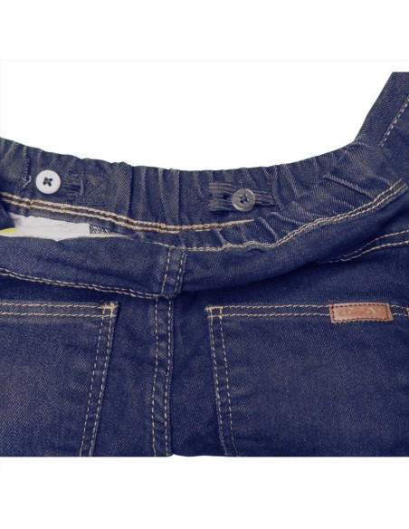 Jeans bambino con elastico e polsino