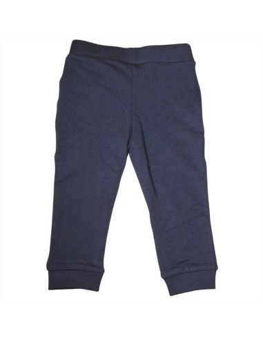 Pantaloni bambino, blu scuro, con coulisse in vita e polsini alle cavi 2