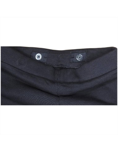 Pantaloni da bambino tipo tuta basico nero cotone garzato 2
