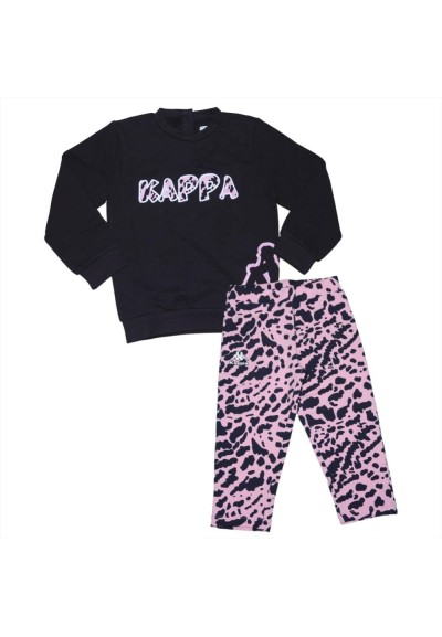 Completo Bambina KAPPA Felpa e Leggings Camouflage  - Vendita online |