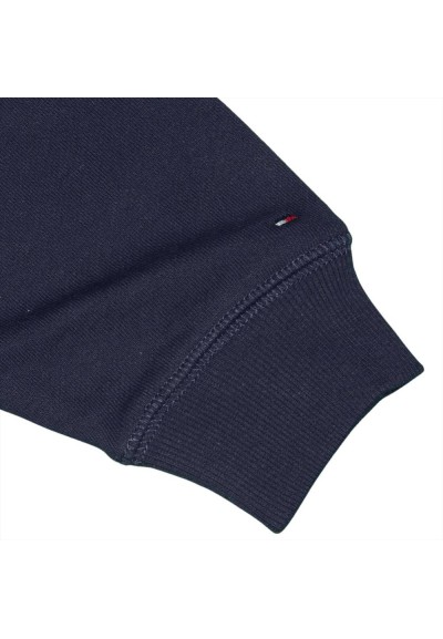 Felpa Ragazza Tommy Hilfiger - Ricamo Rosa e Bianco