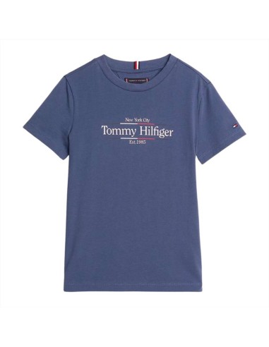 Tommy Hilfiger T-Shirt Bambino Blu "Est. 1985"  - Vendita online | GBM