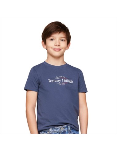 Tommy Hilfiger T-Shirt Bambino Blu "Est. 1985"  - Vendita online | GBM 2