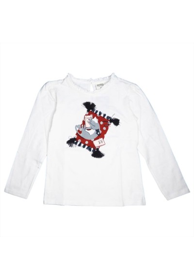 Sweet Cat - T-shirt Bianca con Gatto e Cuscino  - Vendita online | GBM