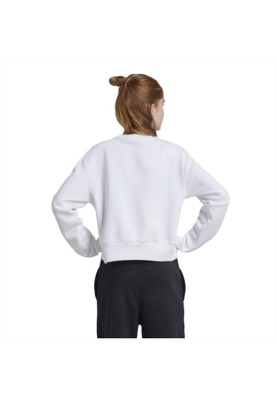 Felpa Adidas logo gommato argento