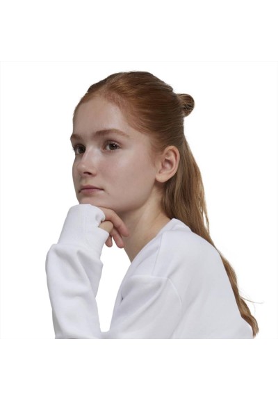 Felpa Adidas logo gommato argento