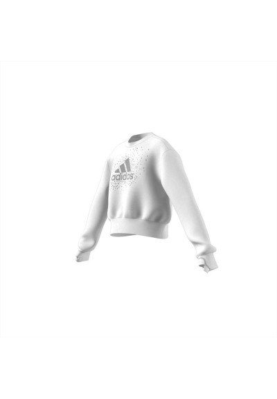 Felpa Adidas logo gommato argento