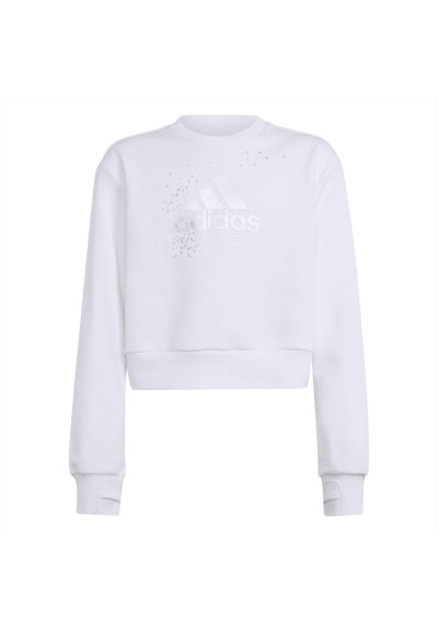 Felpa Adidas logo gommato argento