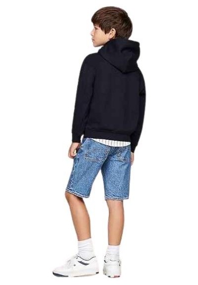 Felpa Tommy Hilfiger Essential con cappuccio e bandierina