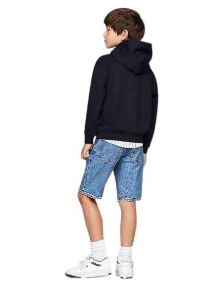 Felpa Tommy Hilfiger Essential con cappuccio e bandierina