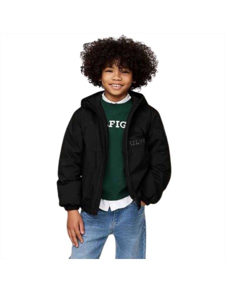 Giubbino imbotitto ragazzo Tommy Hilfiger nero  - Vendita online | GBM