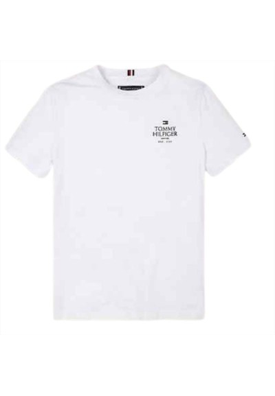 T-Shirt unisex ragazzo Tommy Hilfiger bianca  - Vendita online | GBMsp