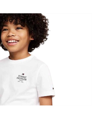 T-Shirt unisex ragazzo Tommy Hilfiger bianca  - Vendita online | GBMsp 2