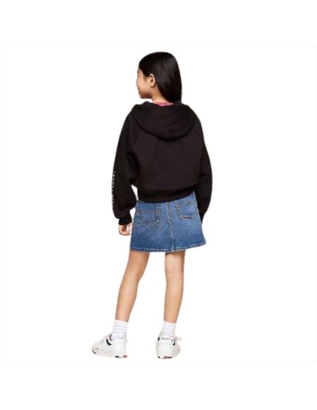 Felpa con zip da ragazza ,blu della Tommy Hilfiger  - Vendita online |