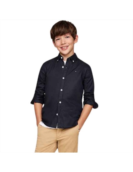 Camicia ragazzo blu della Tommy Hilfiger  - Vendita online | GBMsport.