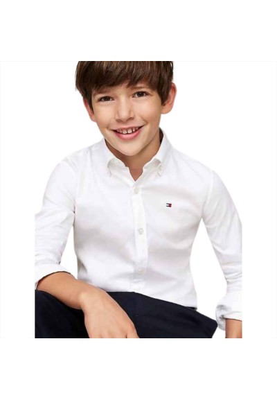 Camicia ragazzo della Tommy Hilfiger bianca  - Vendita online | GBMspo