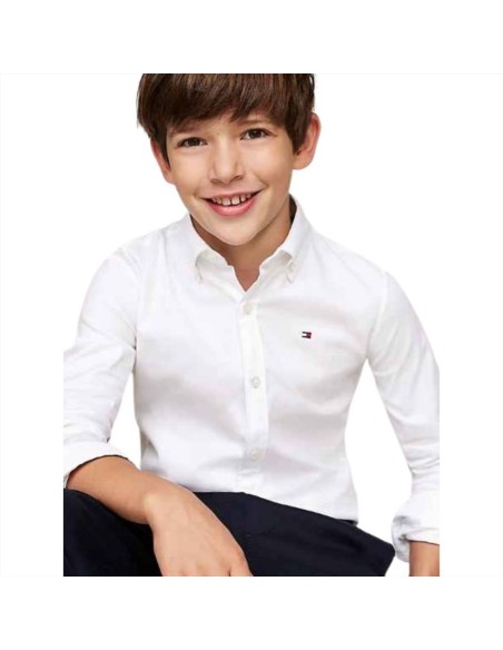 Camicia ragazzo della Tommy Hilfiger bianca  - Vendita online | GBMspo
