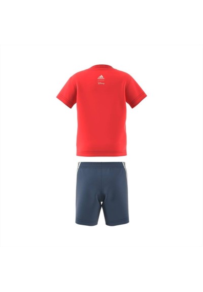 Completi bambino Adidas corto estivo rosso blu disney  - Vendita onlin