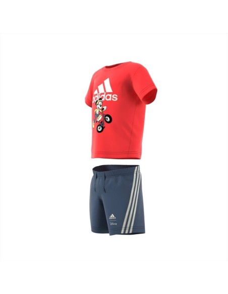 Completi bambino Adidas corto estivo rosso blu disney  - Vendita onlin